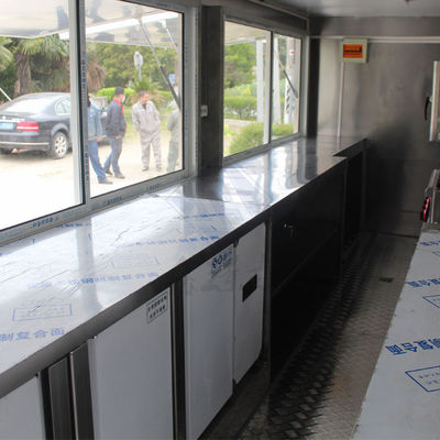 판매 스냅 기능 580CM 단일 / 이중 축 모바일 핫도그 커피 음식 트럭