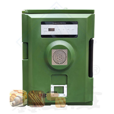 90L 전기 긁는 접시 식품 덥기 회전 폼 단열 상자 판이없는