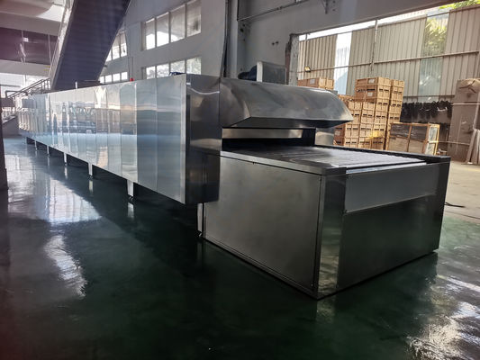 다양한 부드러운 크립 쿠키 생산을 위한 높은 생산성 전기 터널 오븐