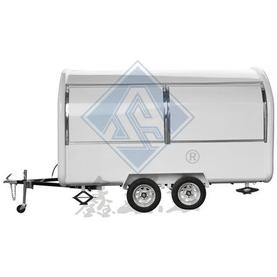 맞춤형 산업형 둥근 모델 모바일 핫도그 커피 음식 트럭 3.5M 더블 축