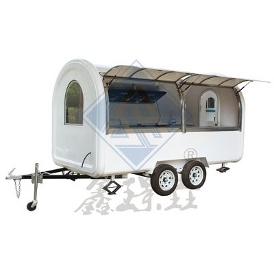 맞춤형 산업형 둥근 모델 모바일 핫도그 커피 음식 트럭 3.5M 더블 축