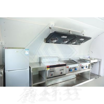 커피 및 음식용 맞춤형 산업형 둥근 모델 이동식 식품 트럭