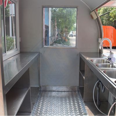 2.8M 이중축 모바일 커스터마이즈 된 산업형 원형 캔오피 커피 음식 트럭