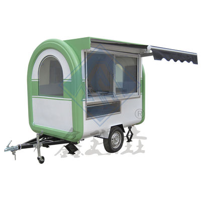 모바일 맞춤형 산업형 둥근 모델 칸피 커피 식품 트럭 2.2M 더블 축