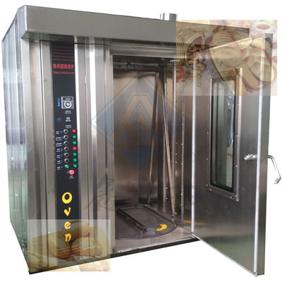 64 트레이 빵 로터리 오븐 긴 사용 기간 자동 빵 구리 트레이 장비 제조