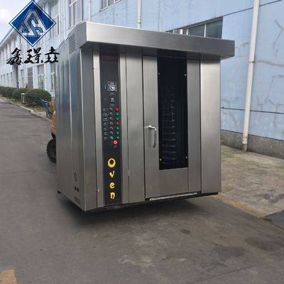 상업용 16 트레이 랙 로터리 오븐 빵 구기 가스 오븐 기계 기능 50kg/h