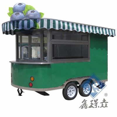 운전 가능한 음식 트럭 트레일러 야외 거리 음식 카트 장수 및 피자
