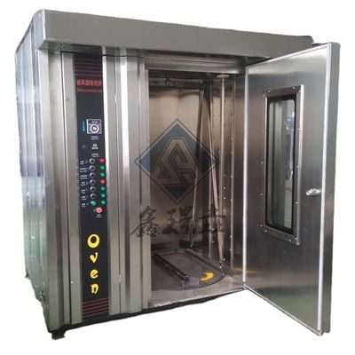 트롤리 회전 베이킹 가스 32 트레이 회전 오븐 베이커리 기계 기능 100kg/h