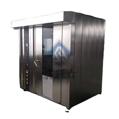 트롤리 회전 베이킹 가스 32 트레이 회전 오븐 베이커리 기계 기능 100kg/h