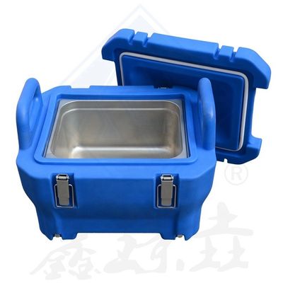 냉난방 폼과 맞춤형 색상의 스테인리스 스틸과 고립 된 점심 상자