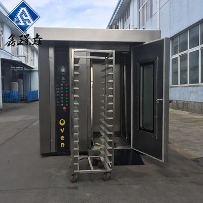 합리적인 로터리 산업 16 트레이 디젤 로터리 오븐 베이커리 빵 구기