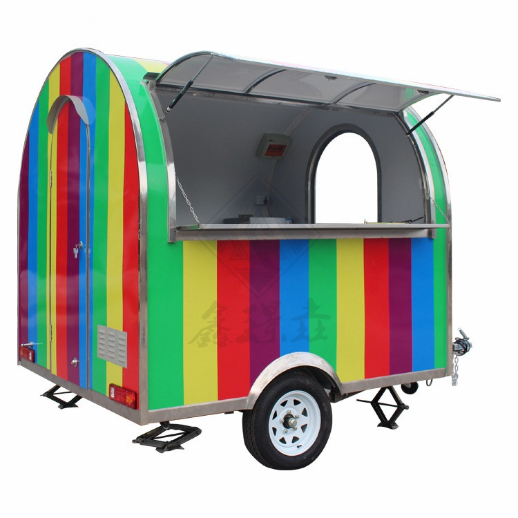 유럽 이동식 부엌 도넛 프렌치 프라이 햄버거 현장 유지 보수 가용식품 트럭