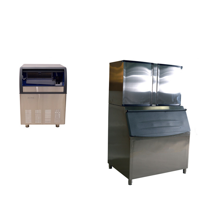 TECUMSEH 압축제 스테인리스 스틸 미니 아이스 큐브 제조 기계 상업용 부엌