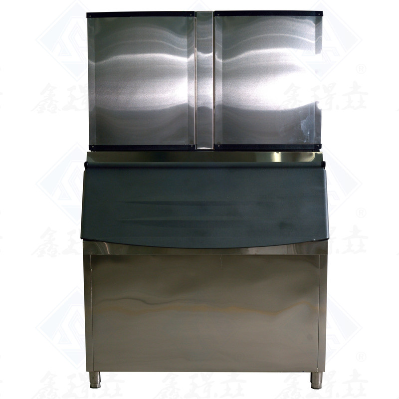 자동 큐브 얼음 기계 큐브 얼음 모양과 450kg 얼음 저장 빈 용량