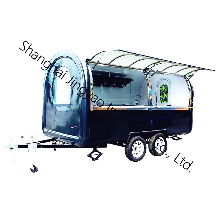 500kg/h 용량 패스트 푸드 트레일러와 팝콘 카트, 타이야키 아이스크림 코너 머신