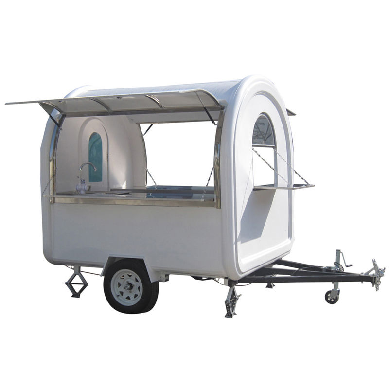 850kg 카라반 핫도그 카트 아이스크림 음식 키오스크/ 음식 판매 트럭 L280cm*W200cm*H210cm