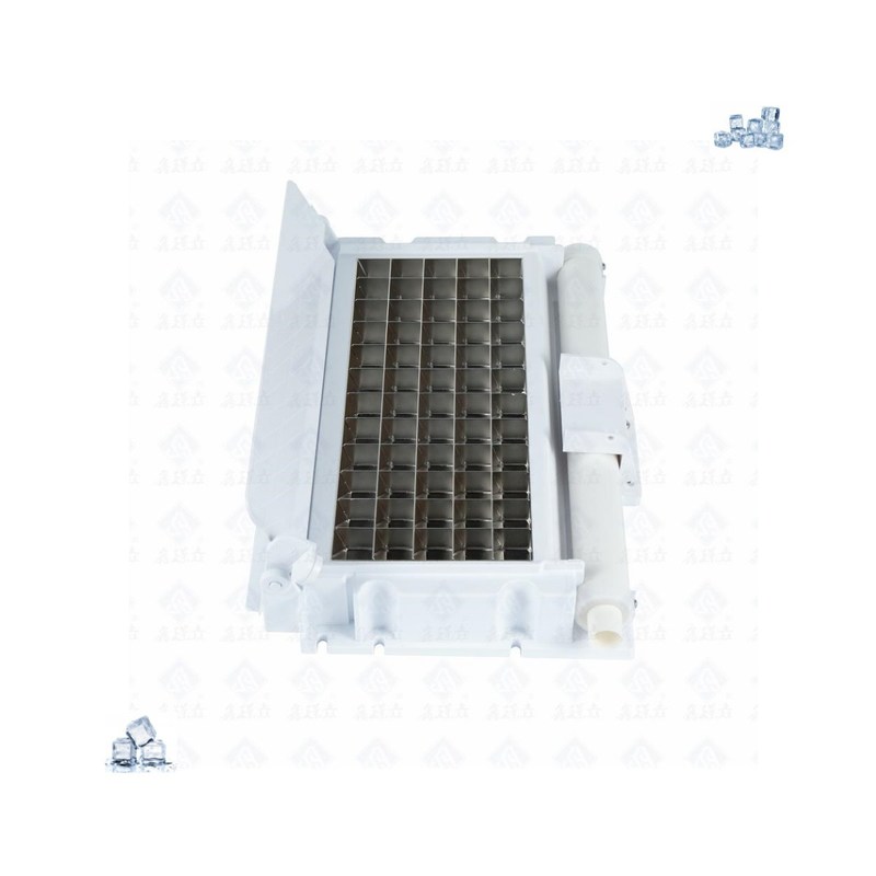 반자동 큐브 얼음 기계 100kg 300kg 500kg 얼음 큐브 증발기 작동