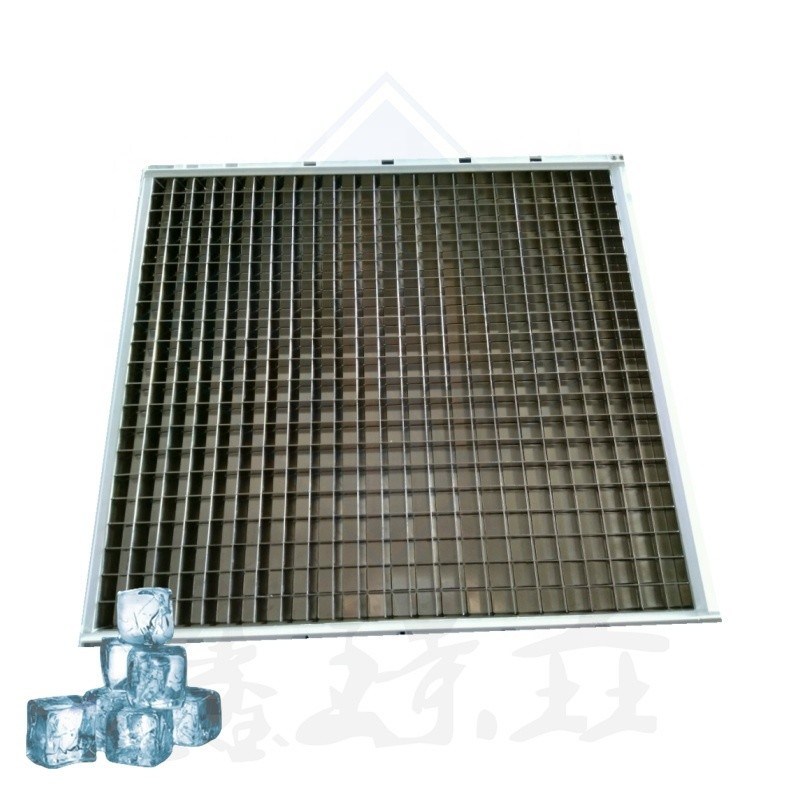 상업용 큐브 얼음 만드는 기계와 21*23 산업용 증발기로 얼음 생산