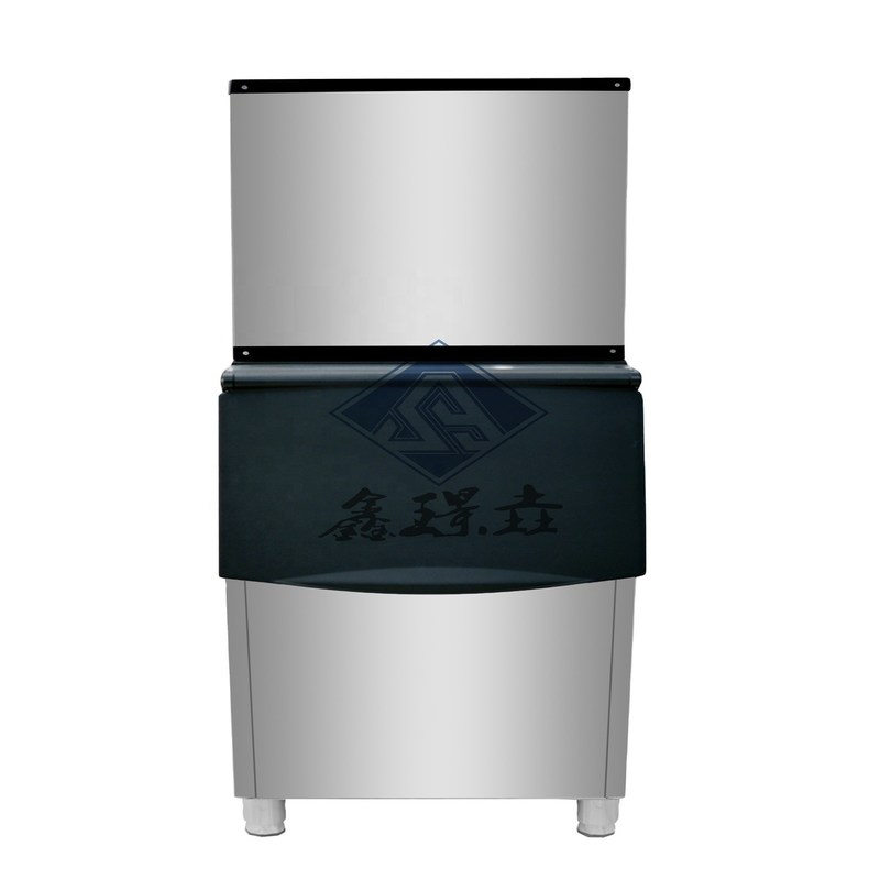 350P 159kg/day 물 냉각과 함께 산업 자동 얼음 큐브 만드는 기계