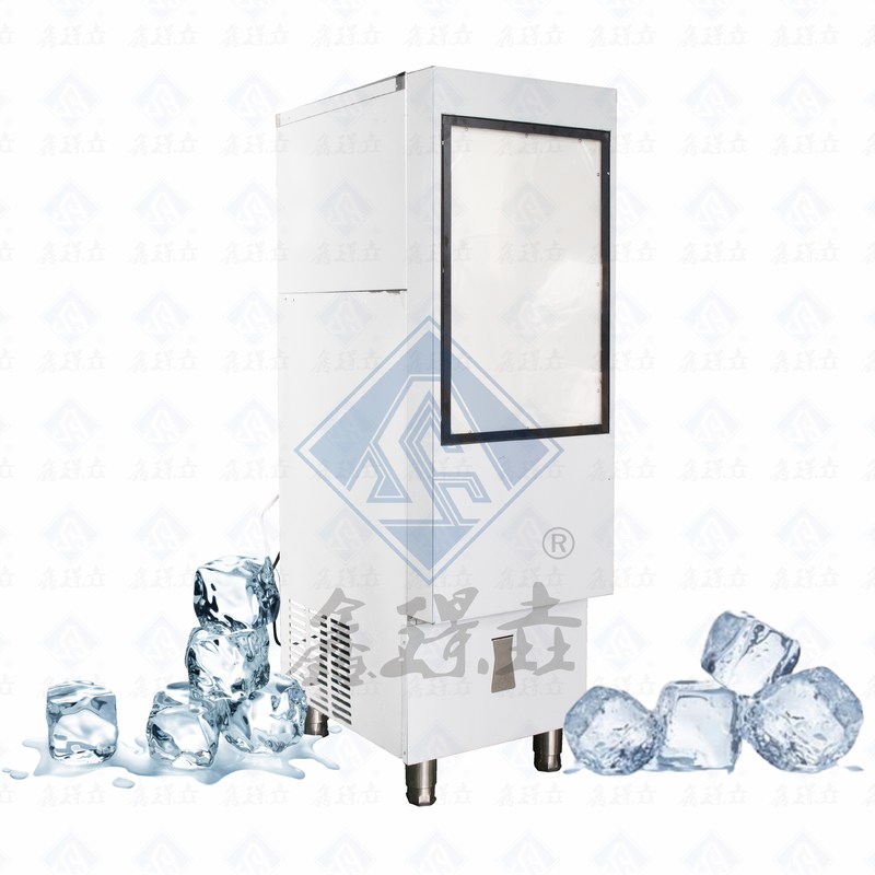 높은 출력과 900kg의 얼음 저장 용량을 가진 상업용 큐브 얼음 제조 기계